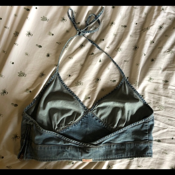 Y2K Guess Denim Halter - Picture 2 of 4